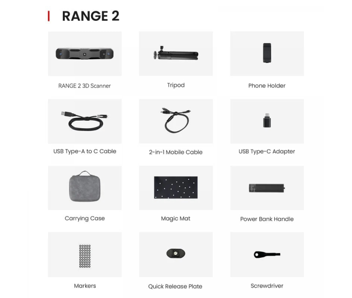 Escáner 3D Revopoint Range 2