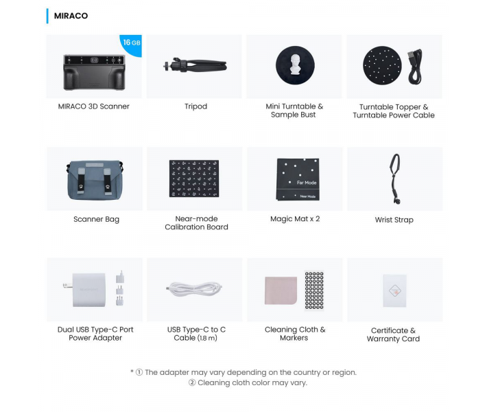 Escáner fotográfico 3D Revopoint Miraco