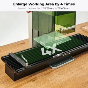 Extensión deslizante para el grabador-cortador xTool F1