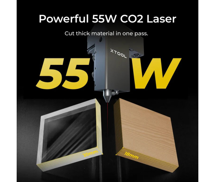 xTool P2S: grabador-cortador láser CO2 de mesa