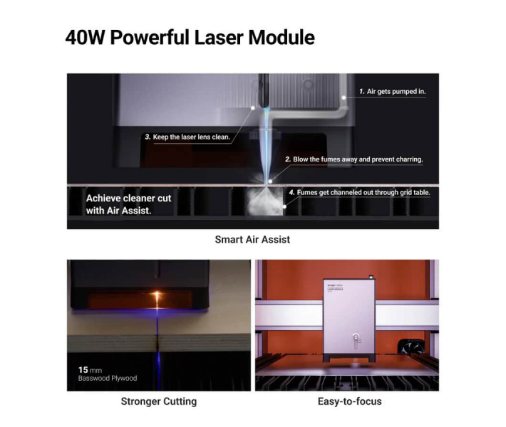 Impresora 3D 3 en 1 Snapmaker Artisan Premium 40W