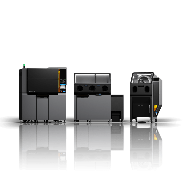 Ecosistema Fuse X1 de Formlabs – impresora SLS, estación Fuse Sift y Fuse Wash