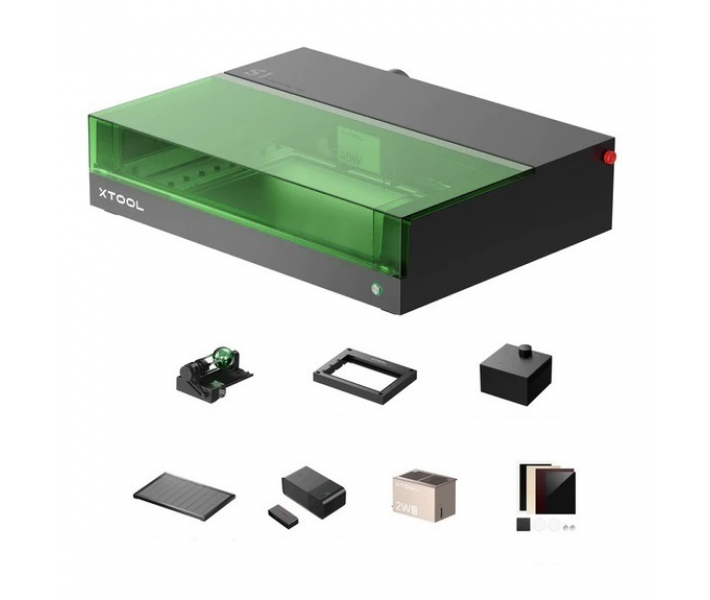 Grabador-cortador láser de diodo cerrado xTool S1 20W