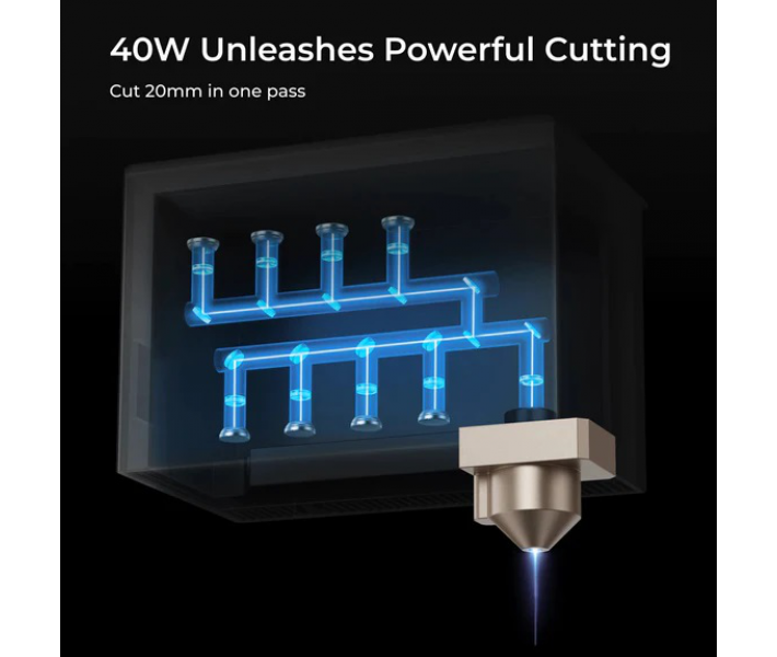 Grabador-cortador láser de diodo cerrado xTool S1 20W