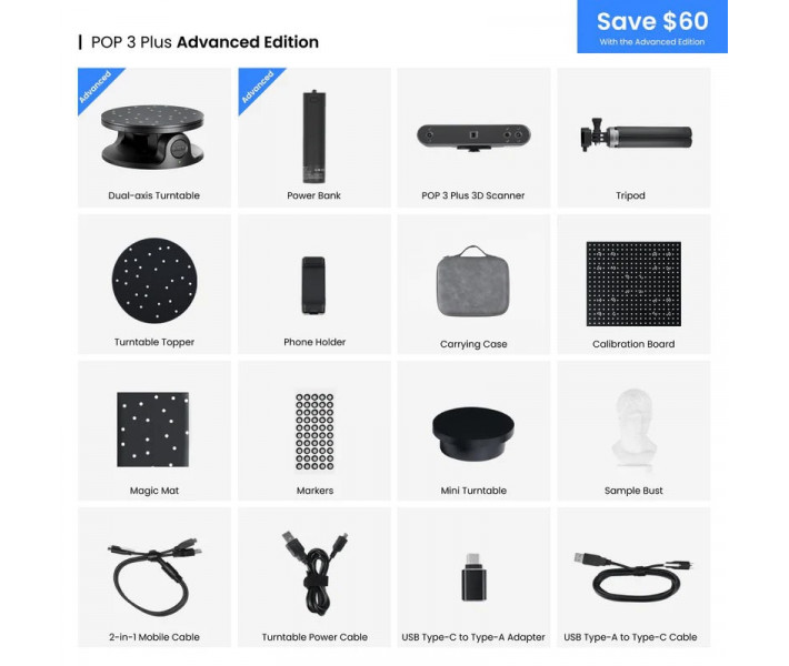 Escáner 3D Revopoint POP 3 Plus