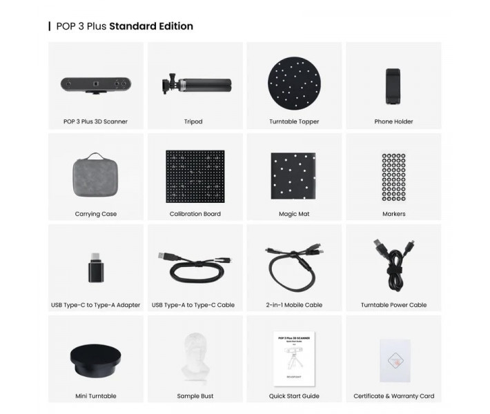 Escáner 3D Revopoint POP 3 Plus