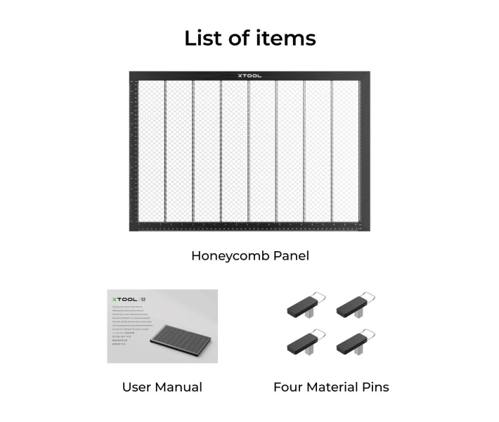 Panel para grabadores xTool S1 Honeycomb Panel