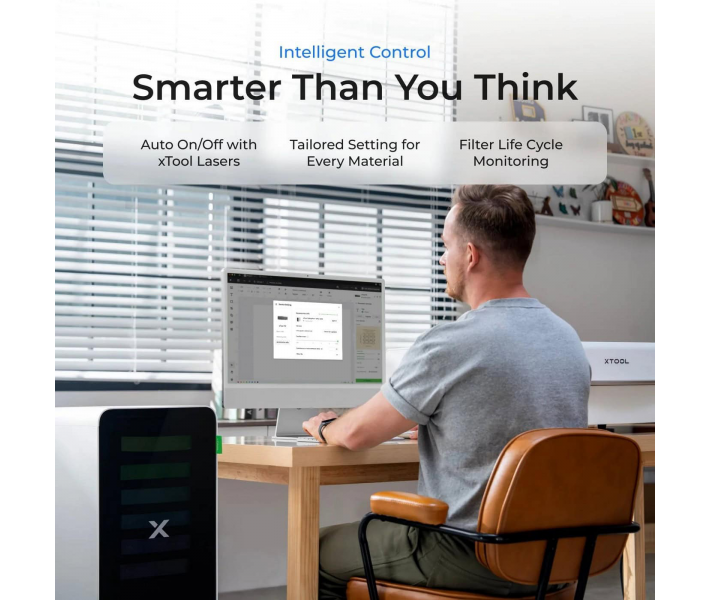 Purificador de aire xTool SafetyPro™ AP2 V1.0 con sistema SuperCyclone