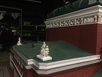 Detalle fino de la maqueta arquitectónica