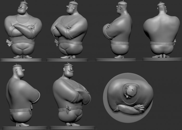 Modelado 3D artístico e Impresión 3D para el museo en la oscuridad «Tercera después de medianoche»