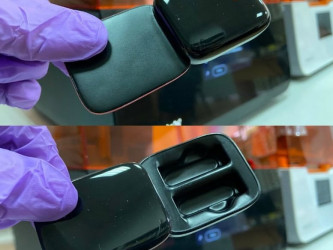 Prototipo en impresora 3D Form 3 postprocesado