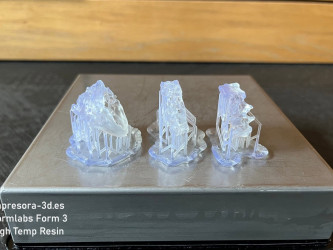Impresión 3D SLA de prototipos de joyería, resina gris Formlabs Grey Pro