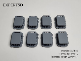 Capas de proteção impressas em 3D SLA com resina Tough 2000 V1.1 - Formlabs Form 4L