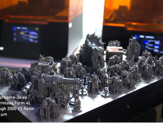 Impresión 3D SLA de figuras en miniatura con impresora 3D en España, Formlabs Tough 2000 V2 Resin