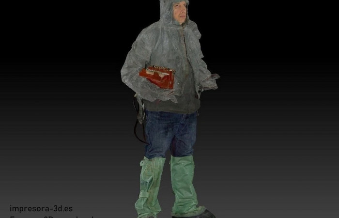 Escaneo 3D en color de una persona en España por encargo