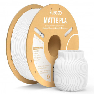 Filamento ELEGOO PLA Matte 1,75 mm 1 kg Blanco