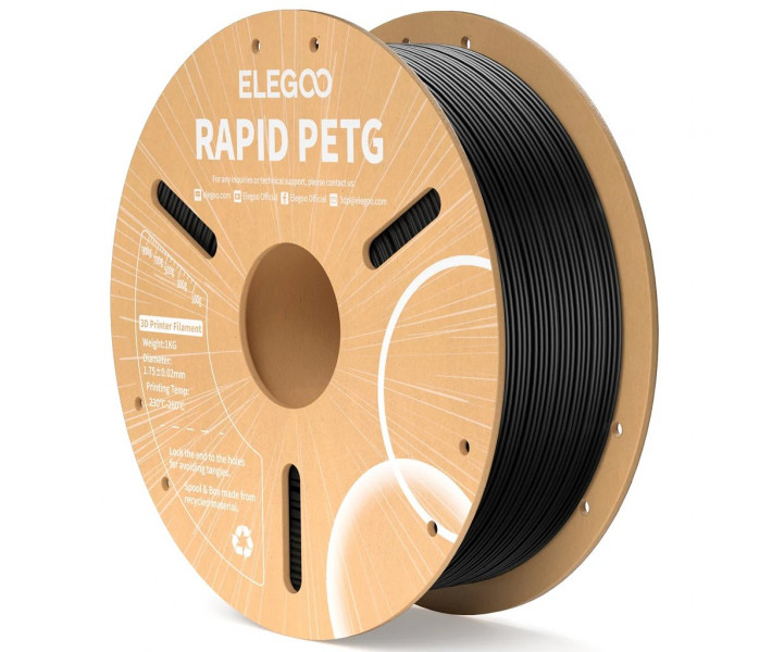 Filamento ELEGOO Rapid PETG 1 kg Negro