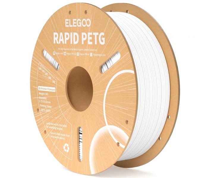 Filamento ELEGOO Rapid PETG 1 kg Blanco