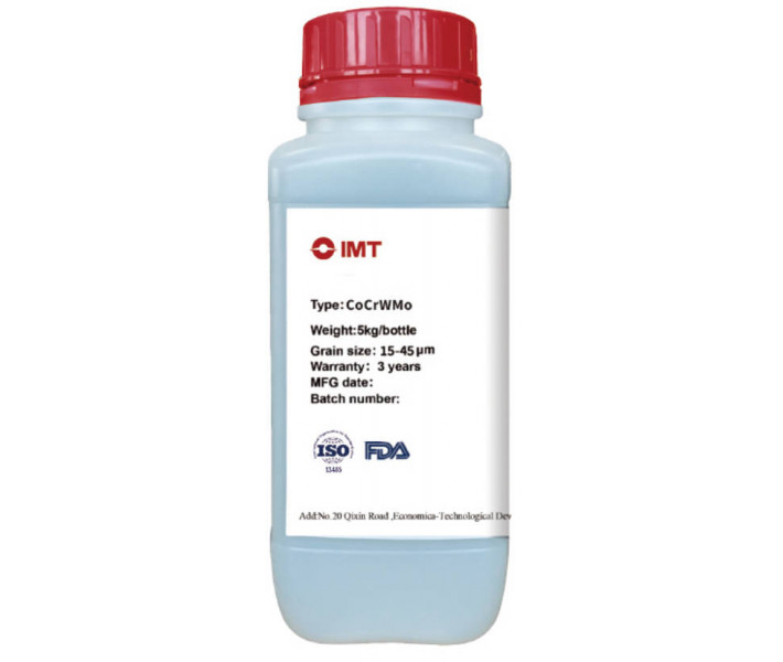 Polvo metálico 3D IMT CoCrWMo 15-53 micras 5 kg