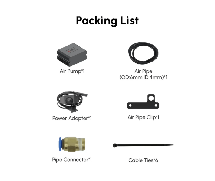Bomba de aire Ortur OAP1.0 para LU3-20A, LU2-10A, LU2-4 LF