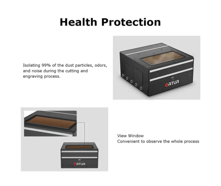 Ortur Enclosure OE2.0 | Cubierta protectora universal para grabadores láser