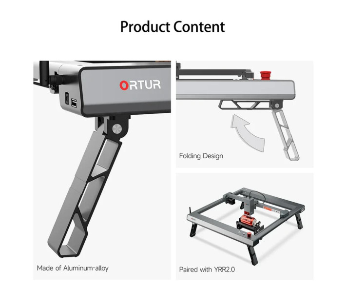 Ortur FFT1.0 Patas plegables para el grabador Laser Master 3 Series