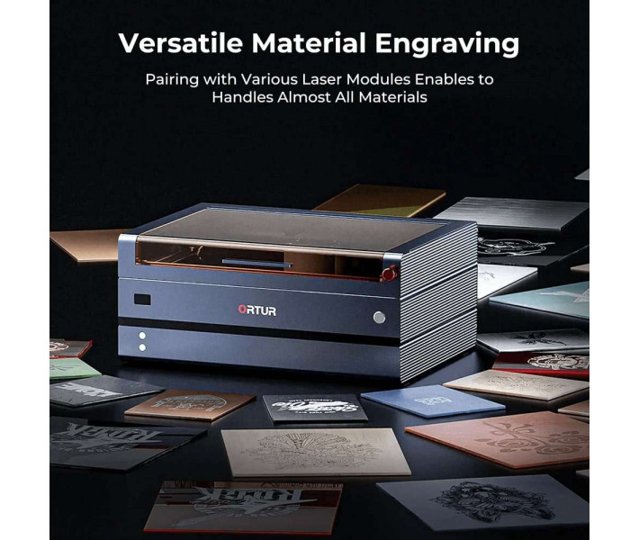 Grabador y cortador láser cerrado Ortur H20 de 40 W  + PURIFICADOR DE HUMOS