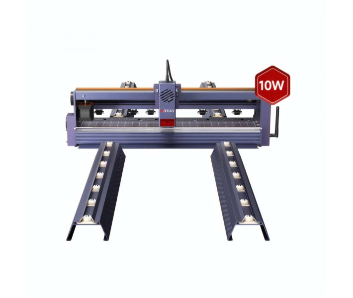 Grabadora láser Ortur F10 10W Alimentador de Rodillo