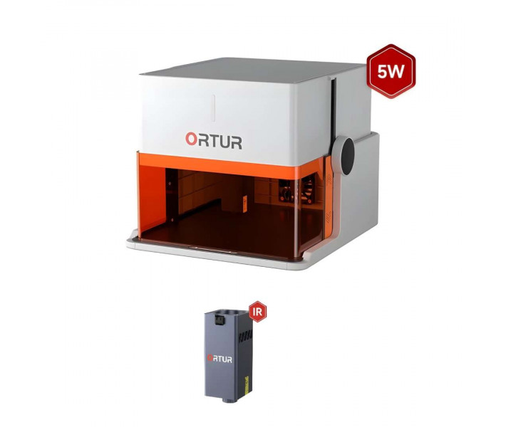 Лазерний гравер Ortur R1 5W + IR (1064 nm) для гравіювання металів та пластику