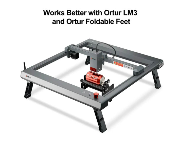 Rodillo giratorio Ortur DIY Rotary Roller YRR2.0 para grabado cilíndrico