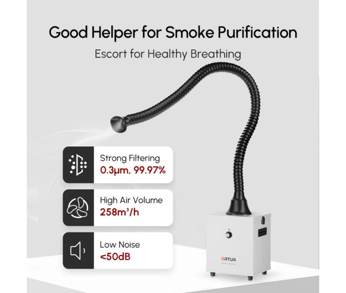 Purificador de humo Ortur 1.0 para máquina grabadora láser