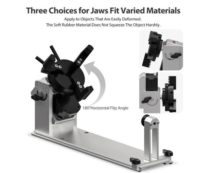 Cartucho giratorio Ortur YRC 1.0 con eje Y para grabadores láser