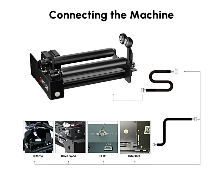 Rodillo giratorio Ortur YRR 3.0