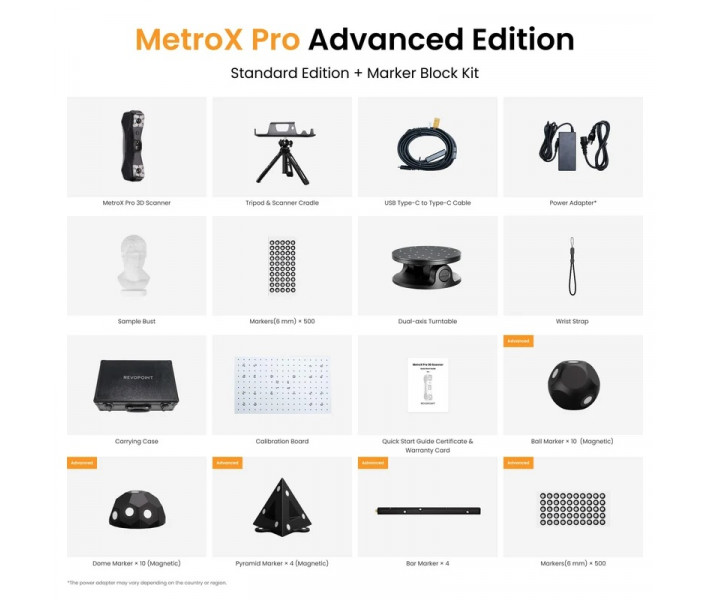 Escáner 3D Revopoint MetroX Pro Advanced Edition