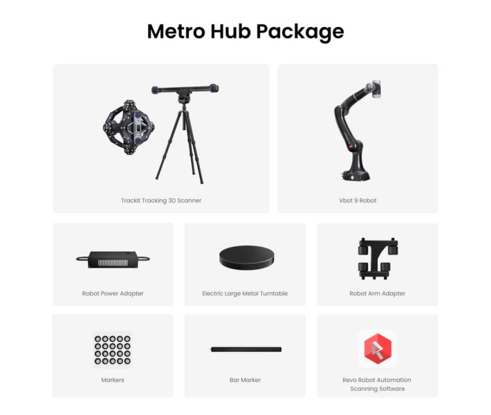 Escáner 3D Revopoint Trackit Optical Tracking con rastreador