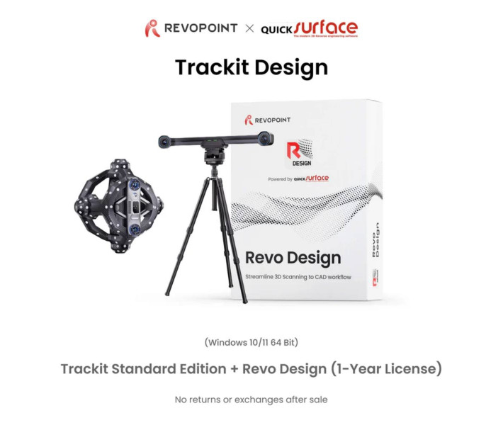 Escáner 3D Revopoint Trackit Optical Tracking con rastreador
