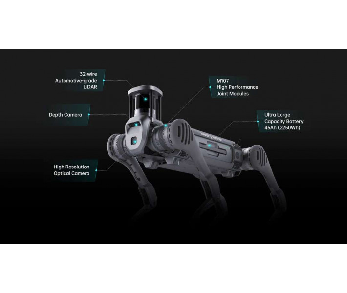 Perro robótico Unitree B2 LiDAR