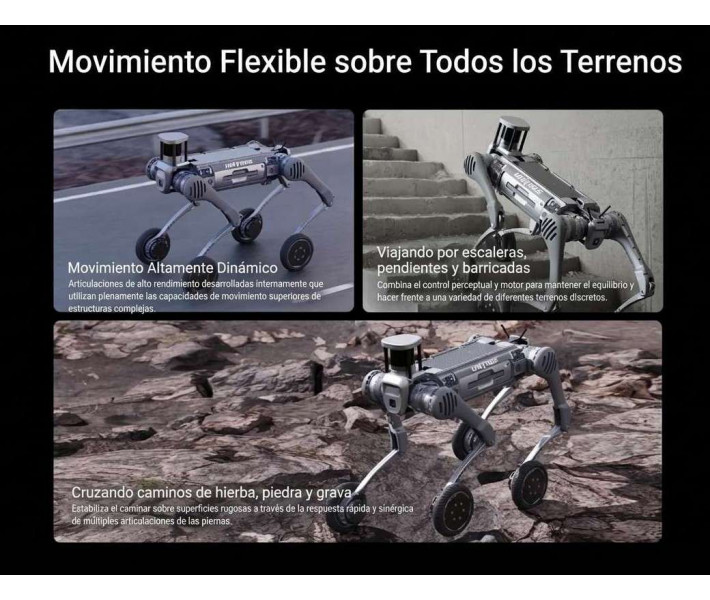 Perro robótico Unitree B2-W LiDAR