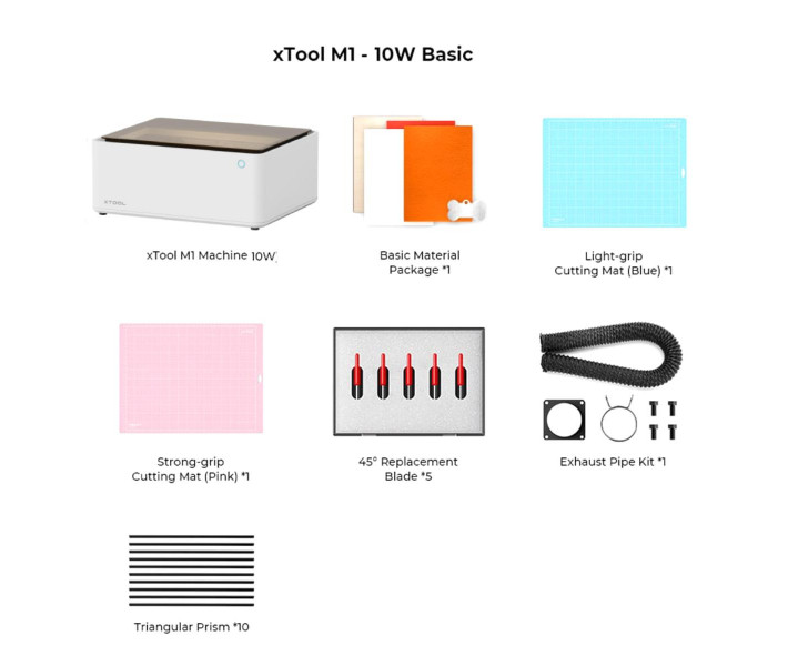 xTool M1 10W Basic Bundle