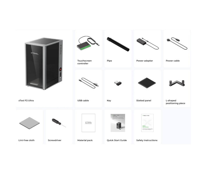 Grabador xTool F2 Ultra con 1 láser + Cinta transportadora Auto Streamline