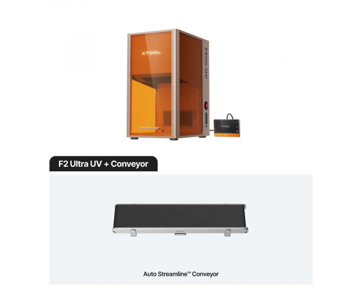 Grabadora Láser UV xTool F2 Ultra + Transportador Automático (Conveyor)