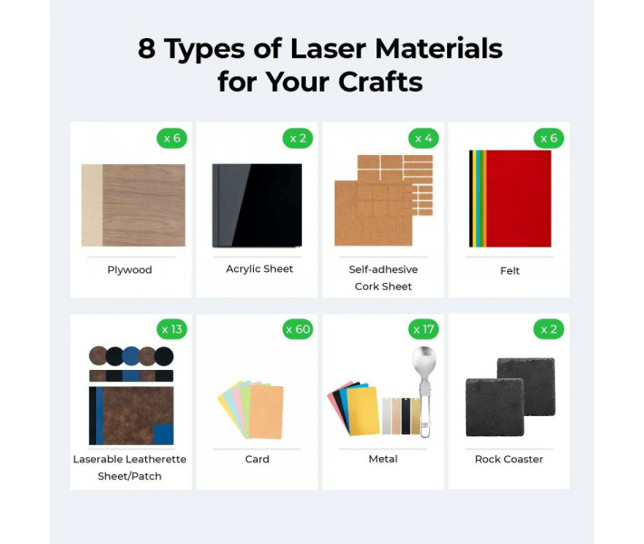 Kit de Exploración de Material con Láser (111 piezas)