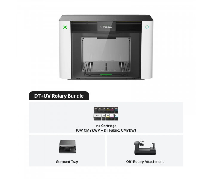 Impresora xTool O1 Omni DT+UV Rotary