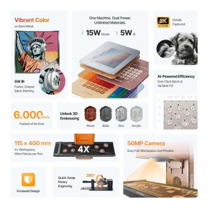 Grabador láser dual portátil xTool F2