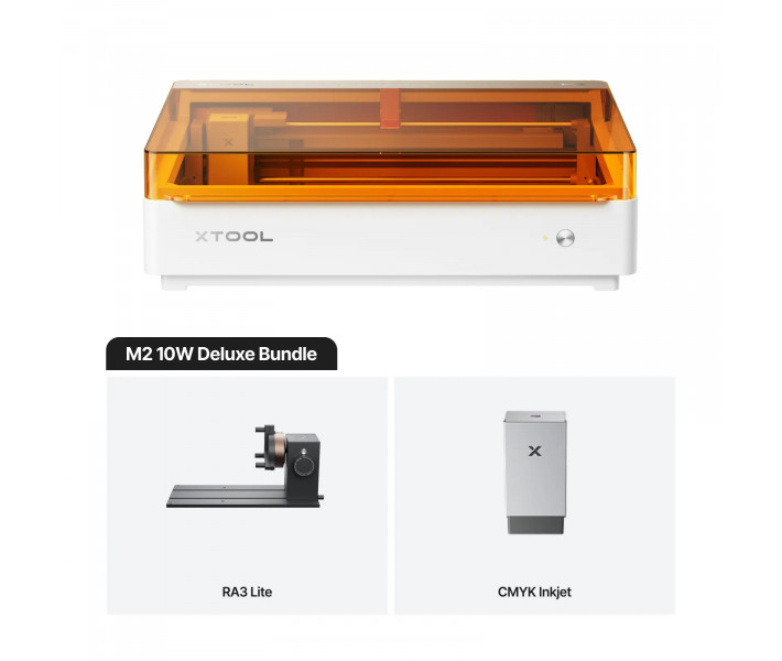 xTool M2 10W Deluxe Bundle – Máquina de Grabado y Corte Láser Profesional