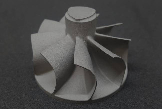 Impulsor centrífugo de metal impreso en 3D fabricado en Ti6Al4V por EXPERT3D