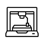 Gran parque de impresoras 3D