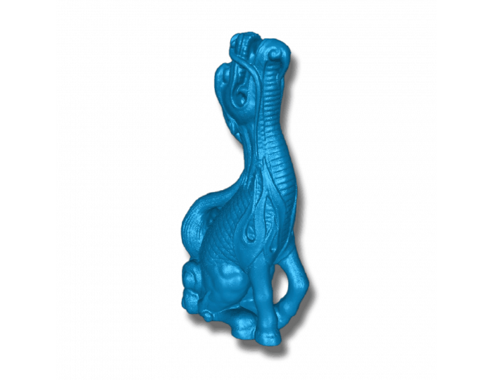 Escaneado 3D de figuras de dragón