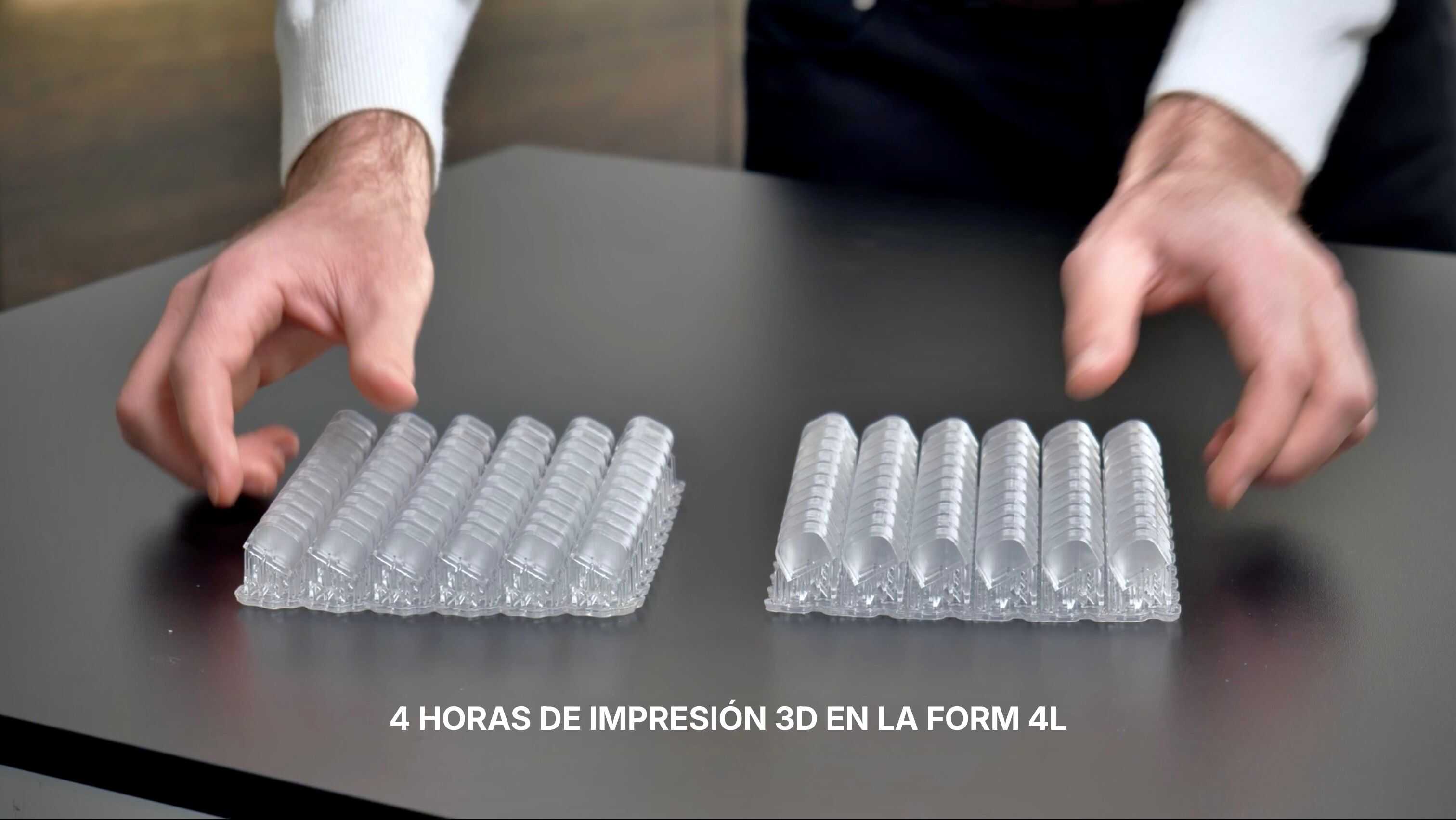 Demostración de la velocidad de la Form 4L: piezas impresas en 4 horas