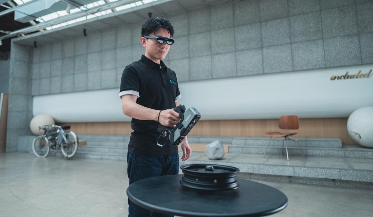 3DeVOK MT en acción: escáner manual cómodo